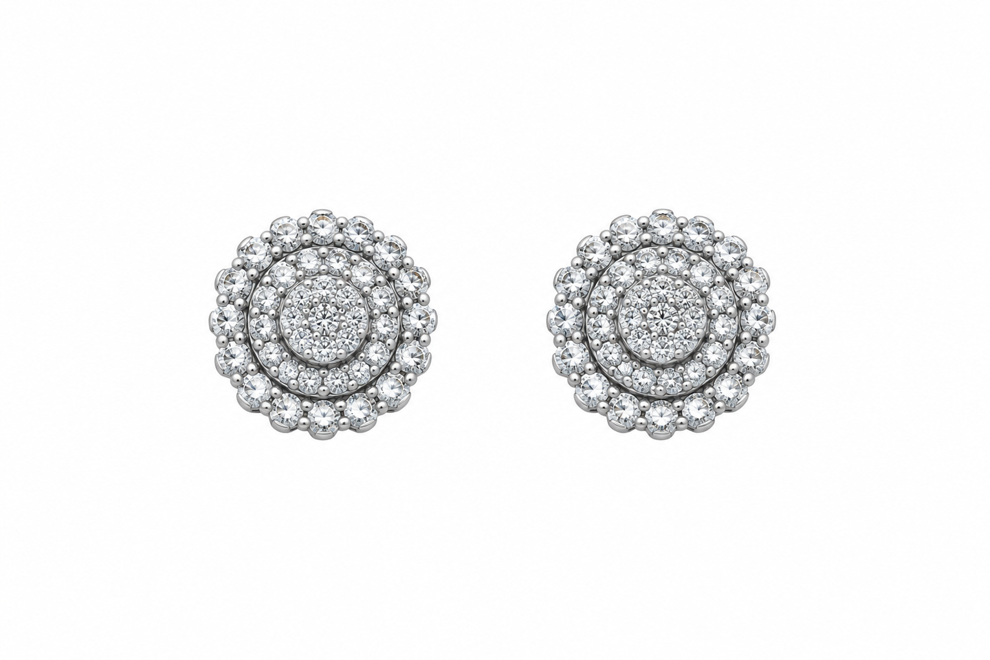 9911821 | 925 Moissanite Rhodium Earring