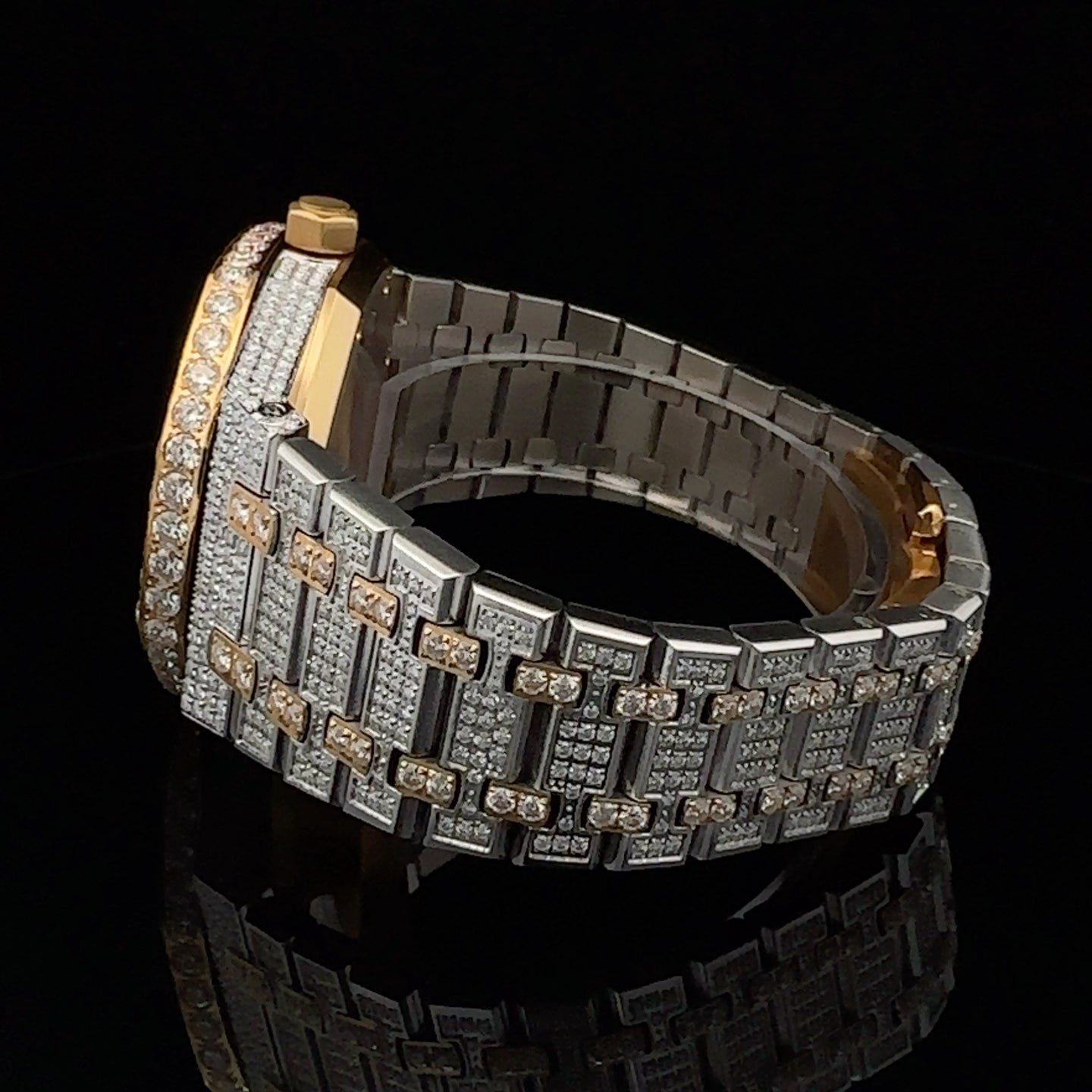 CONCORDE STEEL TWO TONE GOLD  MOISSANITE WATCH ICED OUT I 5900242