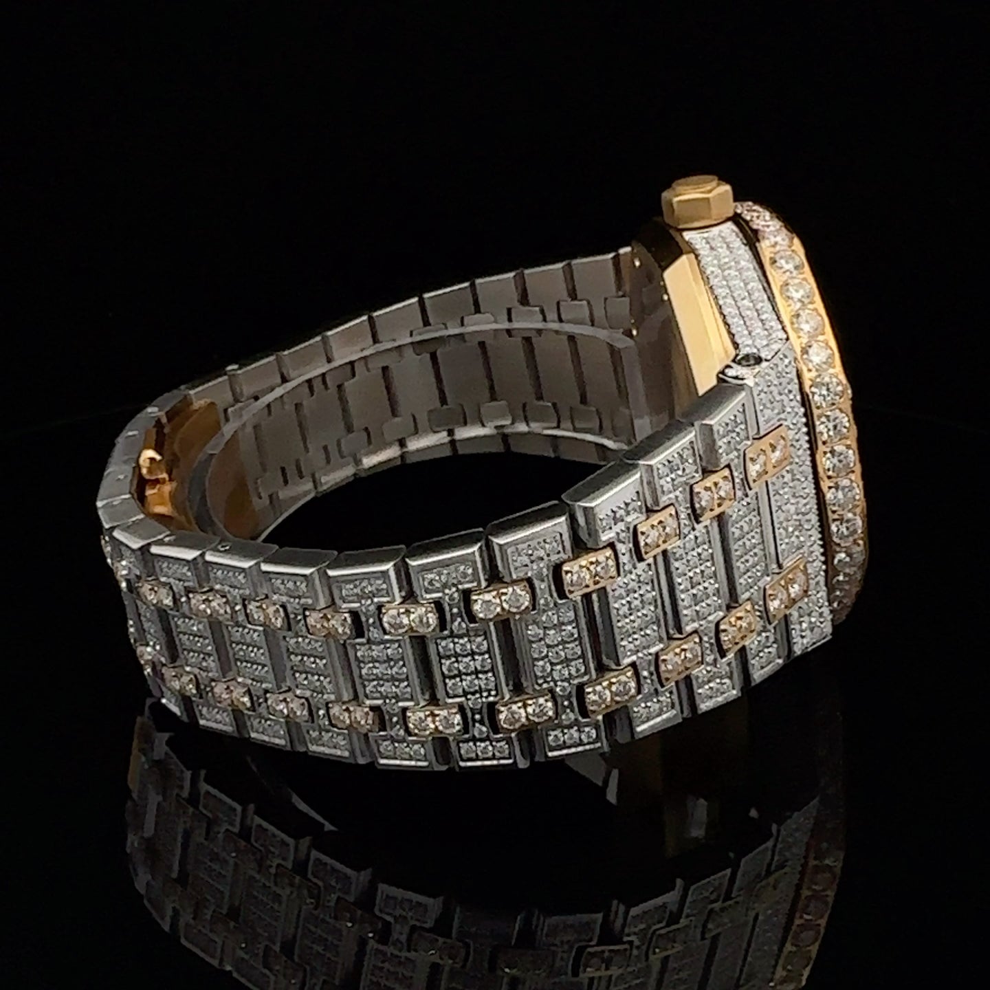 CONCORDE STEEL TWO TONE GOLD  MOISSANITE WATCH ICED OUT I 5900242