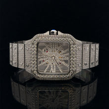 VISTA STEEL RHODIUM MOISSANITE WATCH ICED OUT I 590061