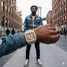 VORLIC STEEL TT GOLD  MOISSANITE WATCH ICED OUT I 5900842