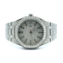 SYRENTH STEEL SILVER MOISSANITE WATCH ICED OUT I 590091