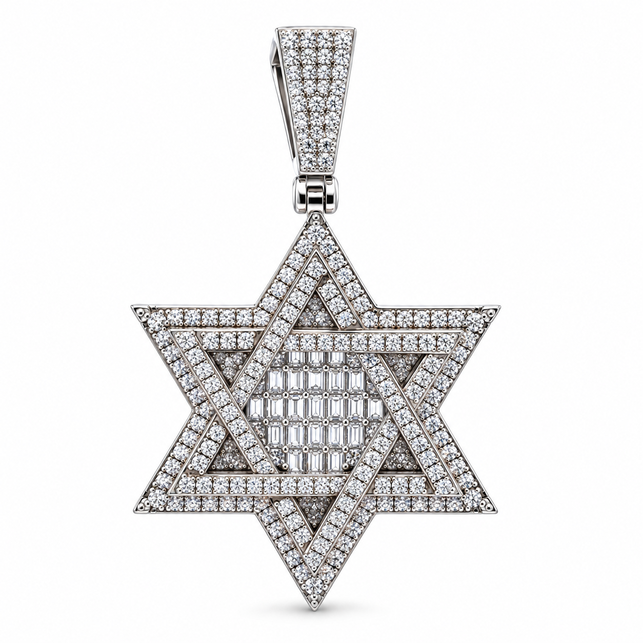 994822 | 925 Moissanite Rhodium Pendant