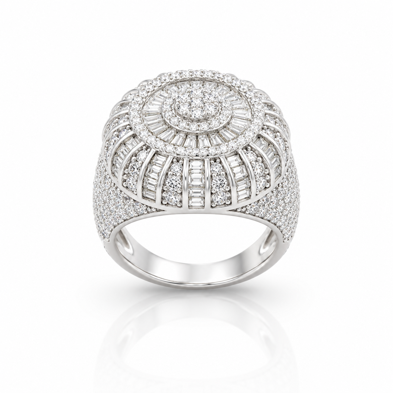 9910861 | 925 Moissanite Rhodium Ring