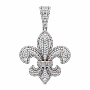 9912271 | 7.81 CTW 925 Silver Moissanite Rhodium Pendant