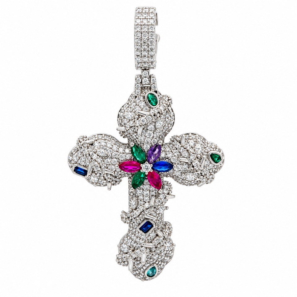 916831 | Brass Rhodium Pendant