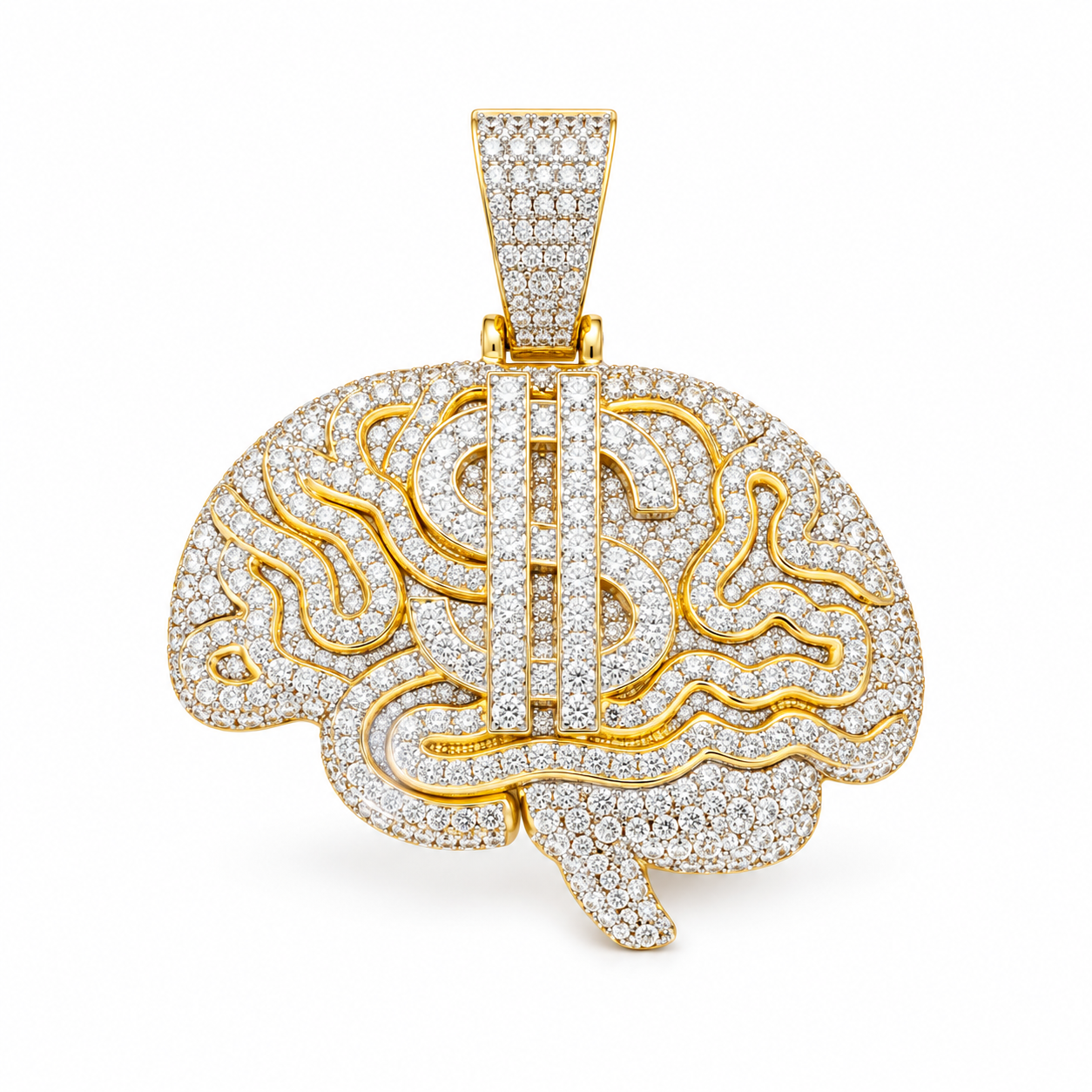 9912261 | 925 Silver Moissanite White Gold Pendant