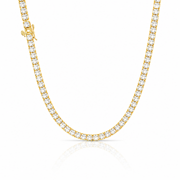 9312182 | Steel Tennis Moissanite Gold Chain