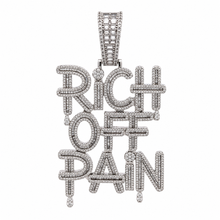 916921 | Brass Rhodium Pendant
