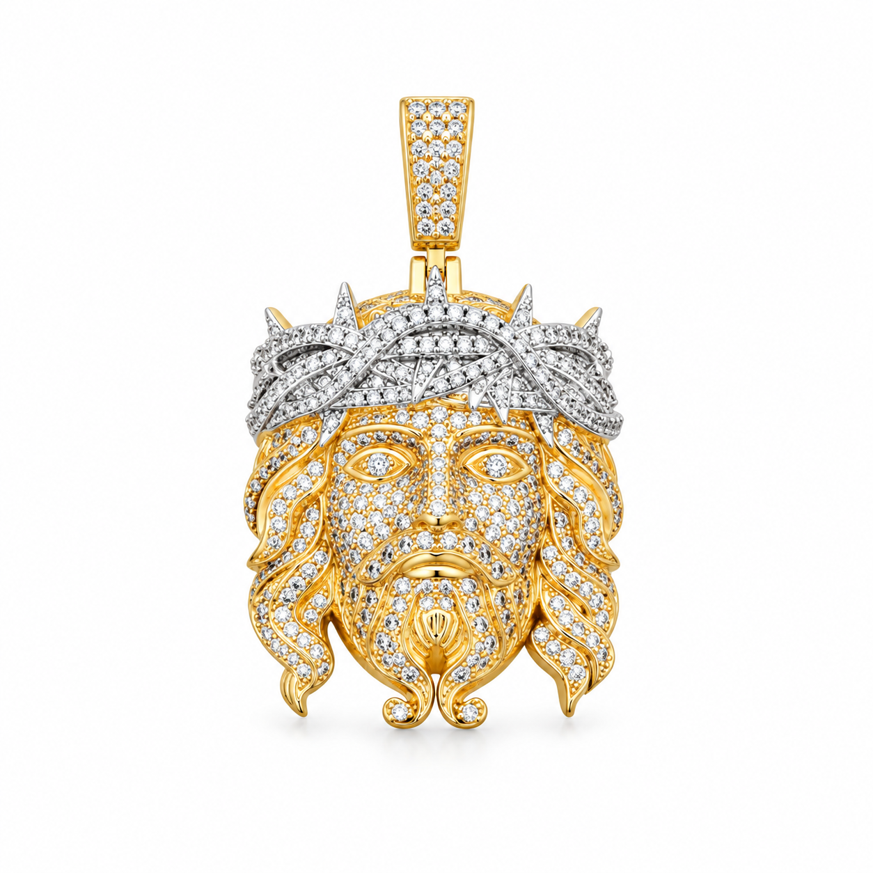 9912121 | 925 Silver Moissanite White Gold Pendant