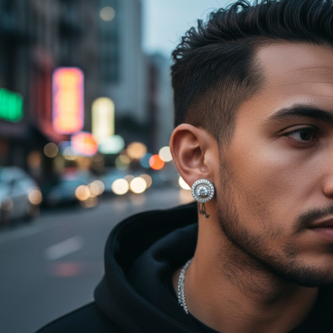 980431 | 0.528ctw VS/D 925 LGD Diamond Rhodium Earrings