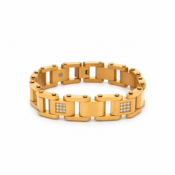 9312792 | Steel Moissanite Gold Bracelet