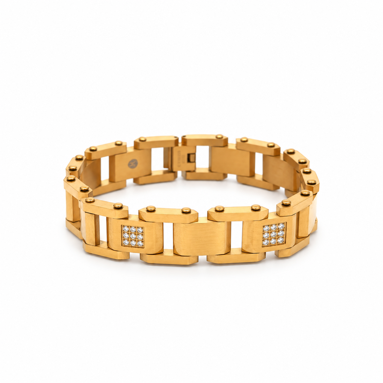 9312792 | Steel Moissanite Gold Bracelet