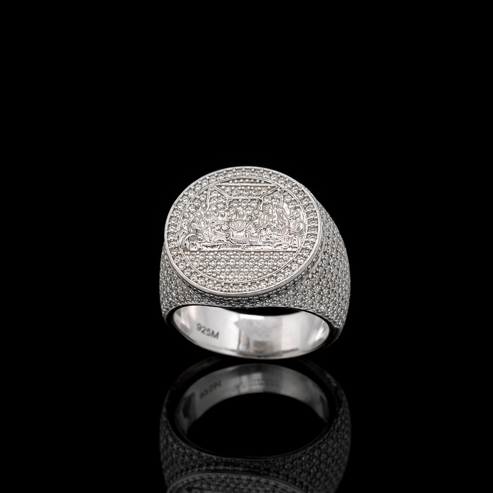 9910111 | 925 Silver Moissanite Rhodium Ring