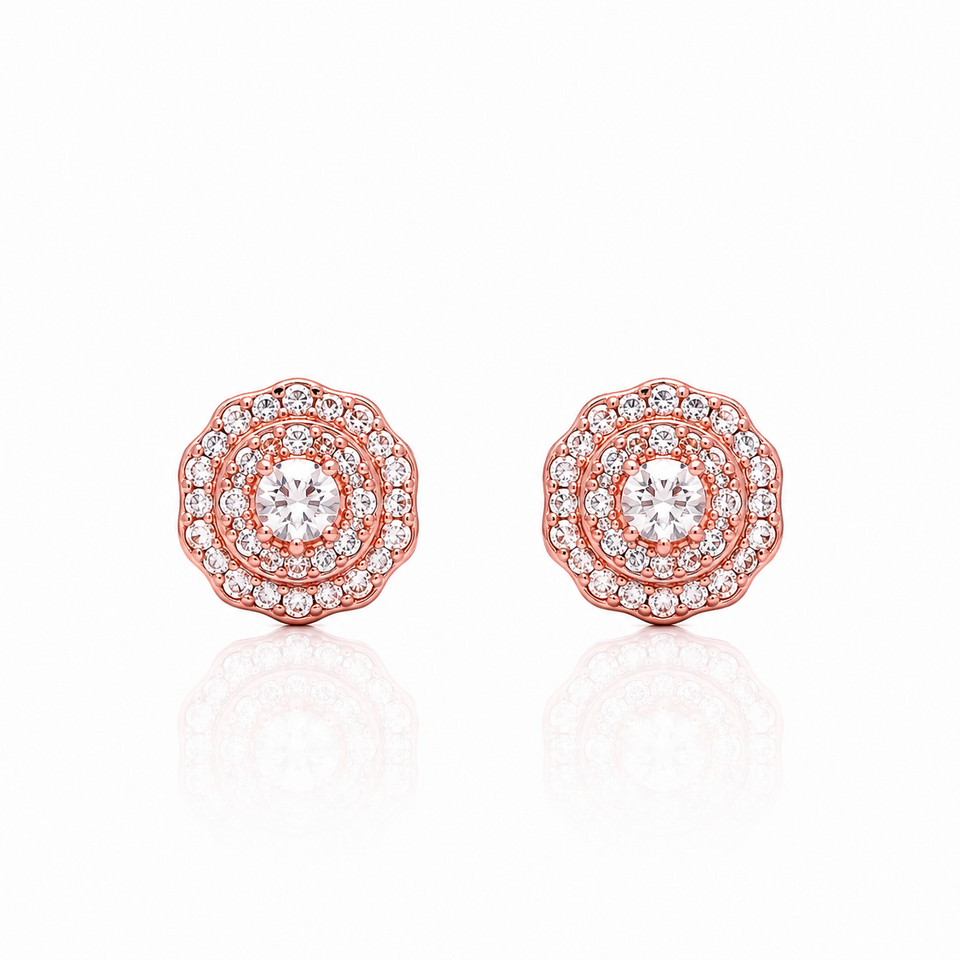 9223665 | Silver Rose Gold Earrings