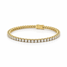 9312132 | Steel Tennis Moissanite Gold Bracelet