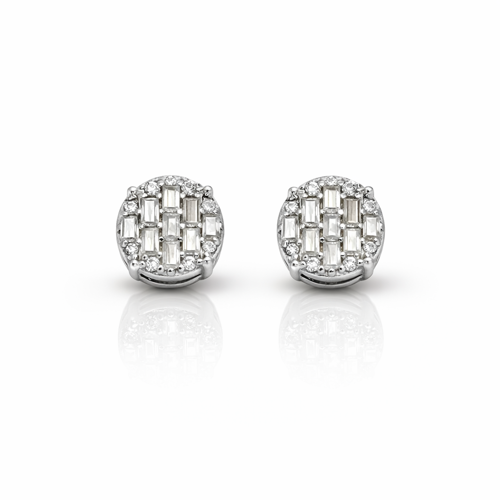 999521 | 925 Moissanite Rhodium Earring