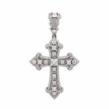 9100211 | 4.08 CTW Brass Moissanite Rhodium Pendant