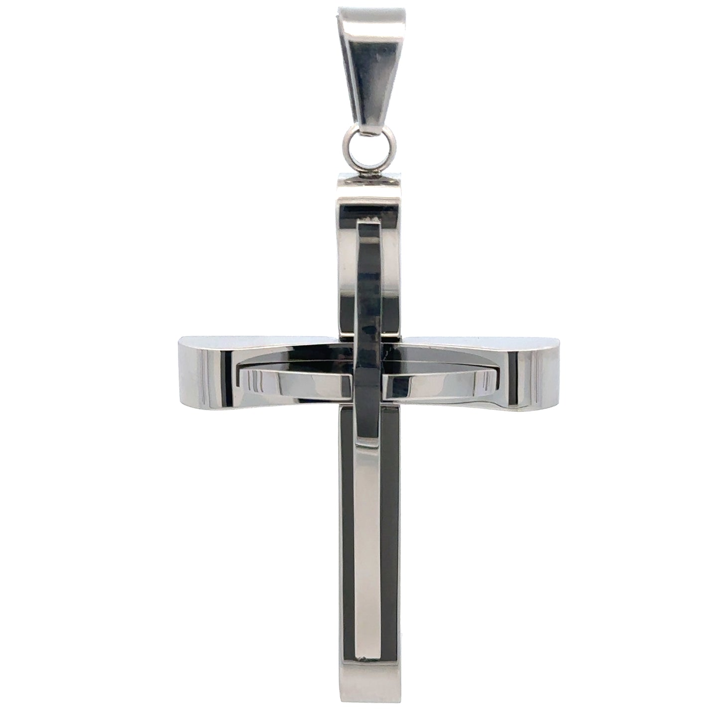 716 S | Steel Rhodium Pendant