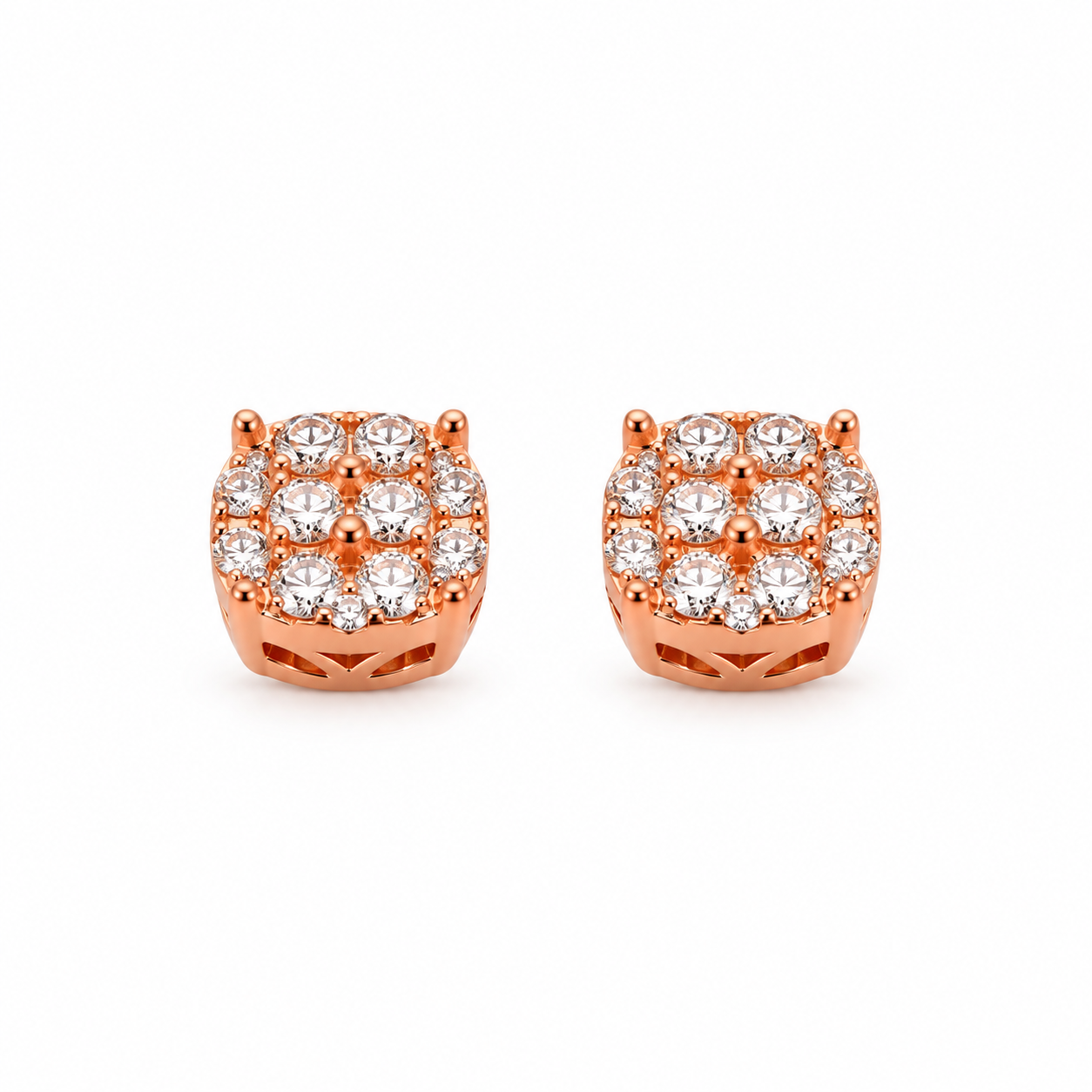 992195 | 925 Moissanite Rose Gold Earring