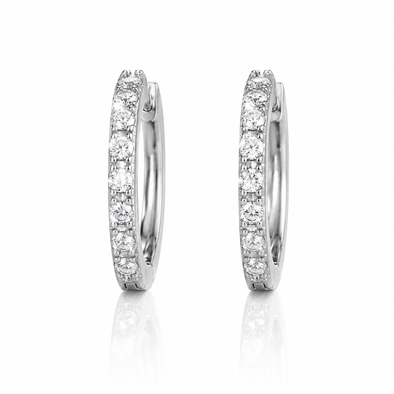 991811 | 925 Moissanite Rhodium Earrings