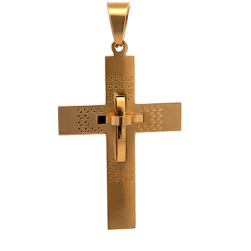 Steel Gold Pendant