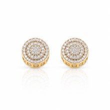 994922 | 925 Moissanite Rhodium Plated + Gold Plated Earrings