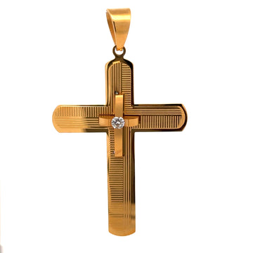 Steel Gold Pendant