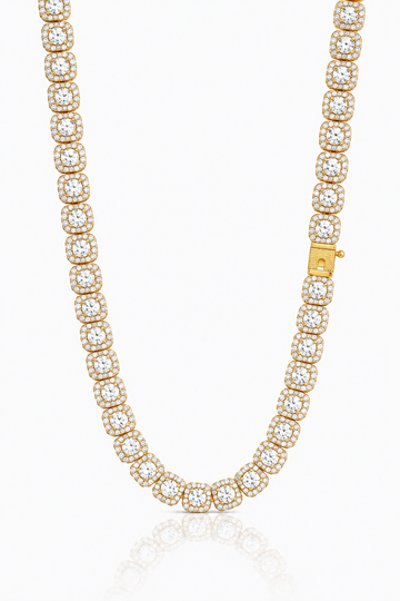 9911282 | Brass Moissanite Rhodium Plated + Gold Plated 20