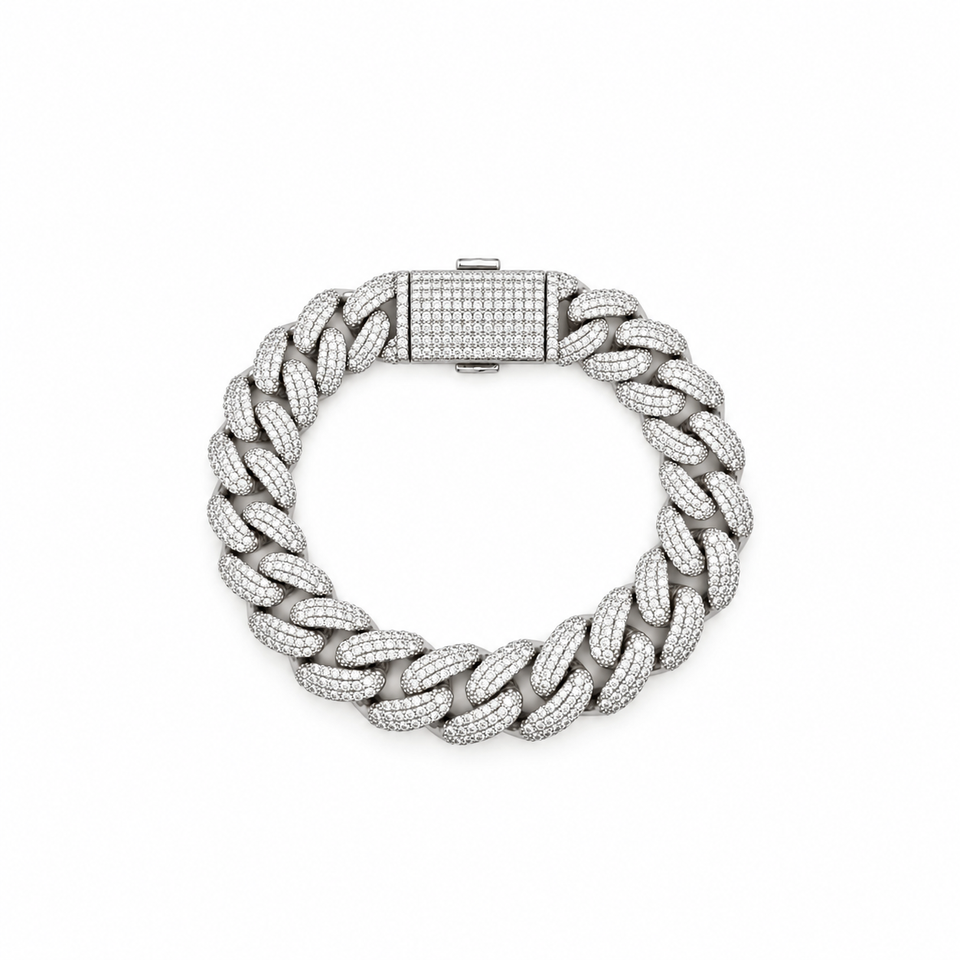 9911331 | Brass Moissanite Rhodium 12mm 8