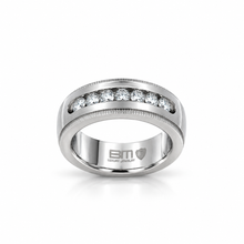 9312851 | Steel Moissanite Rhodium Ring