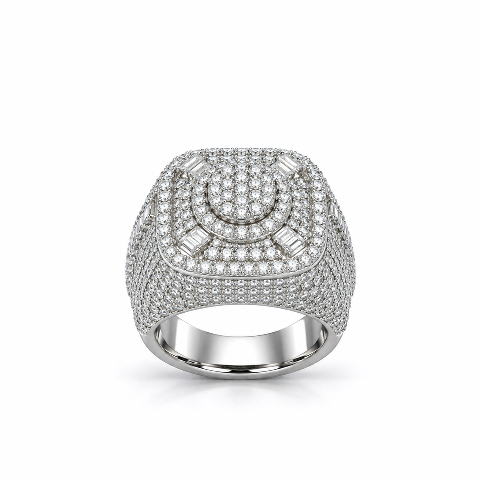 9911631 | 925 Moissanite Rhodium Ring