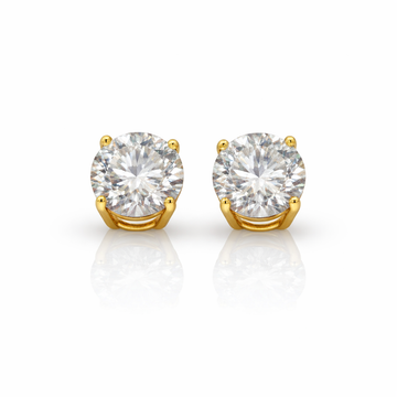 995262 | 8ctw 925 Moissanite Gold Earring