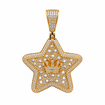 9100232 | 4.74 CTW Brass Moissanite Gold Pendant