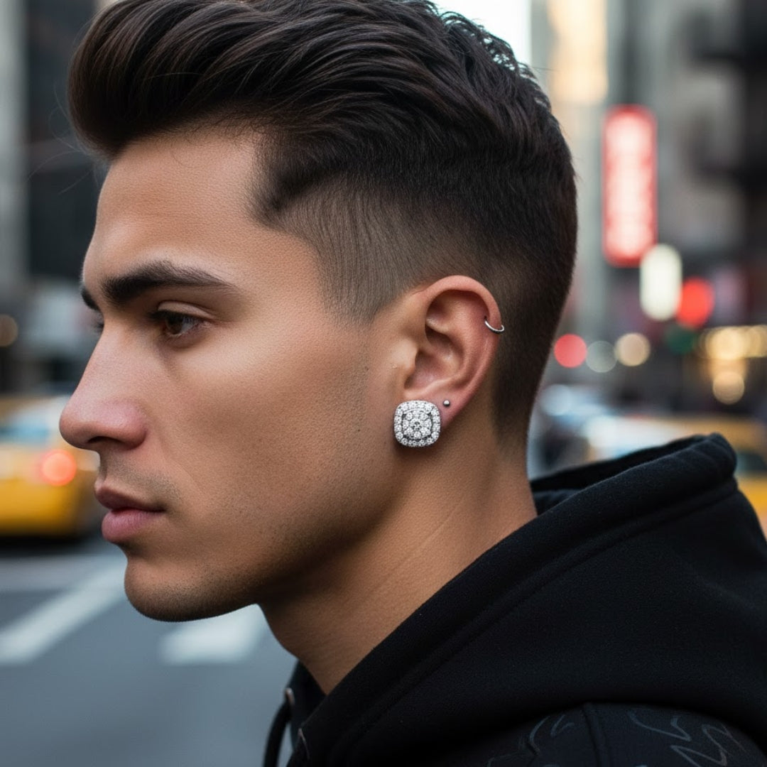 980411 | 1.78ctw VS/D 925 LGD Diamond Rhodium Earrings