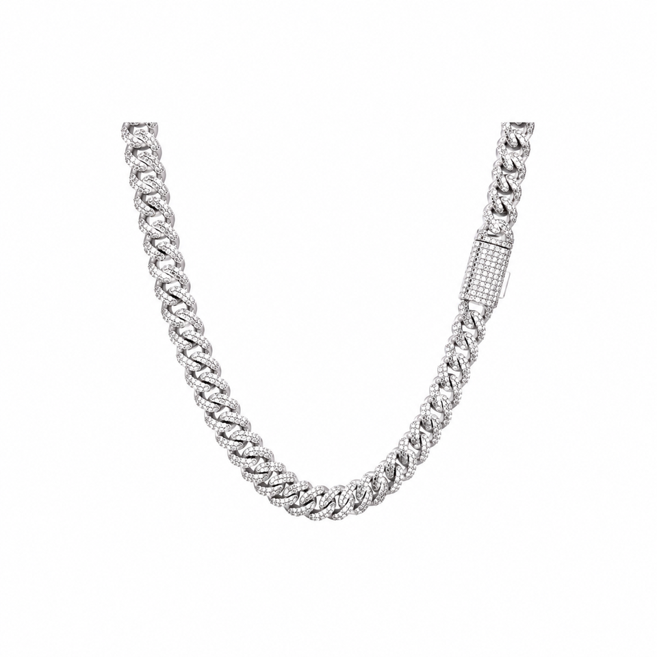 9911341 | Brass Moissanite Rhodium 12mm 20