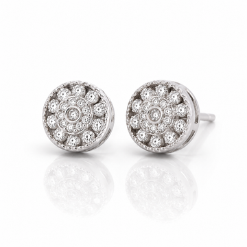 9911201 | Moissanite Rhodium Earrings