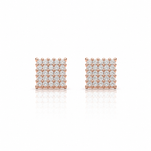 999155 | 925 Moissanite Rose Gold Earrings