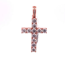 912815 | Brass Rose Gold Cross Pendant