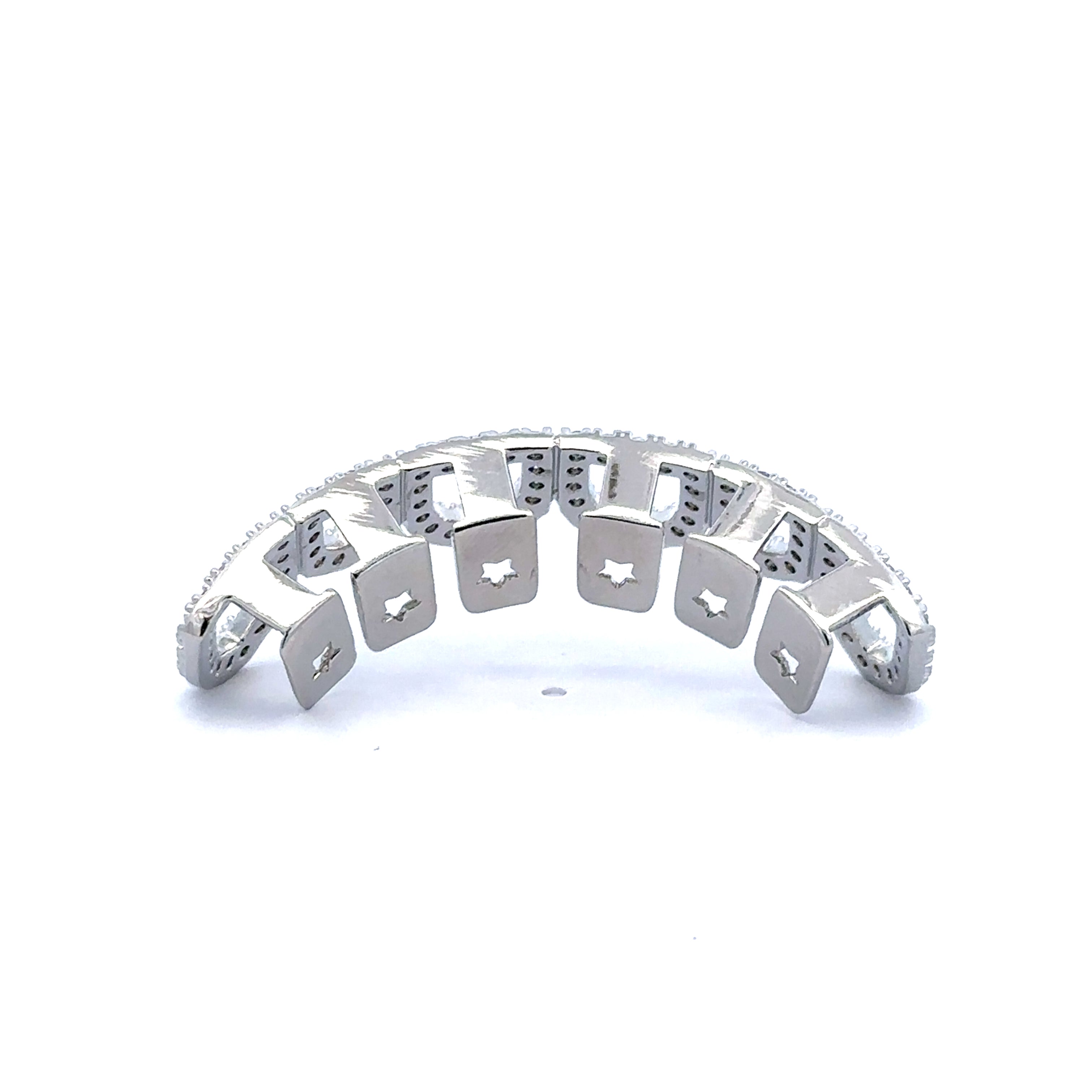 912901 | Brass CZ Rhodium Top Grillz