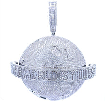 BRYNJA BRASS RHODIUM ICED OUT PENDANT I 915241