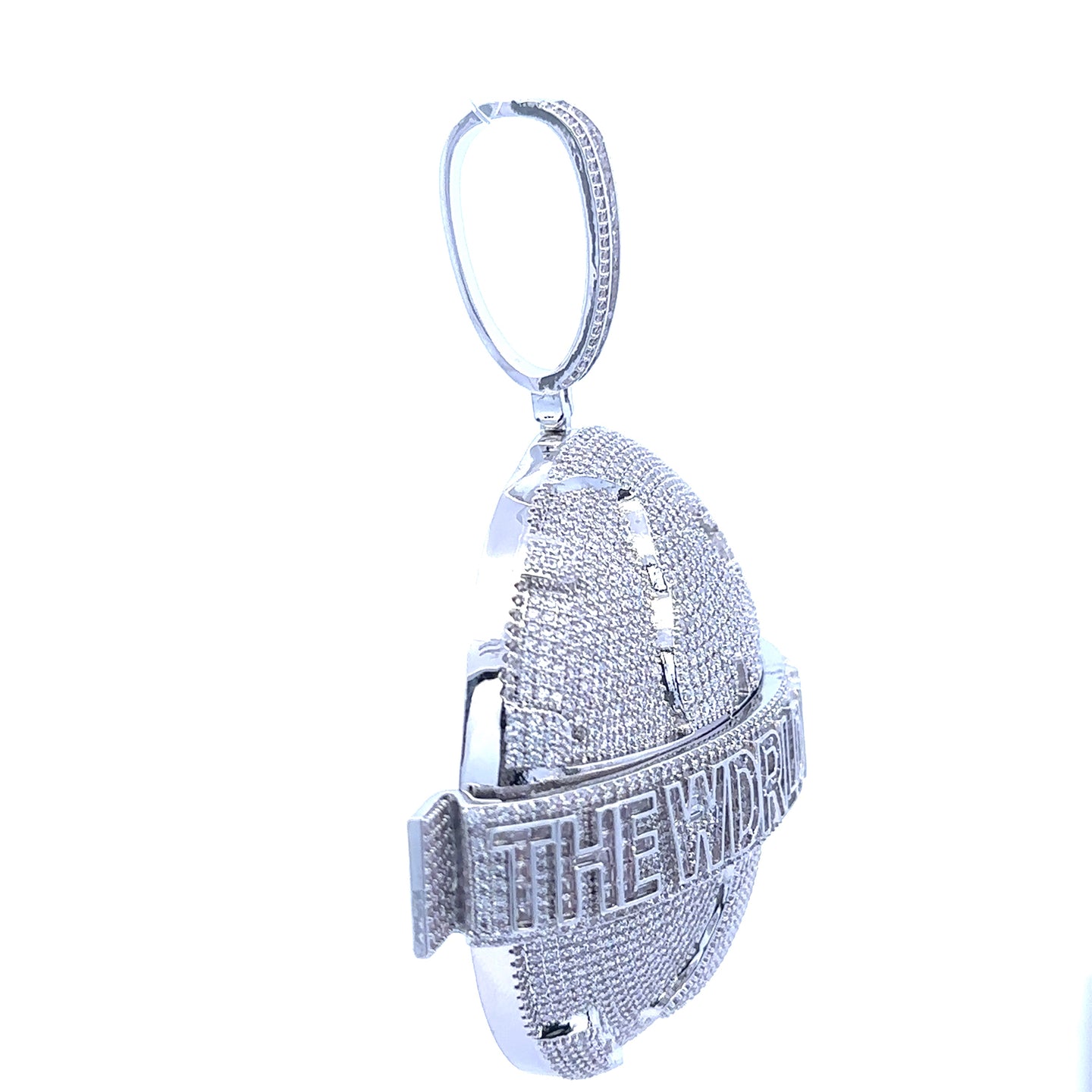 BRYNJA BRASS RHODIUM ICED OUT PENDANT I 915241