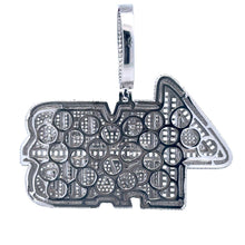 ELOWEN BRASS RHODIUM ICED OUT PENDANT I 915321