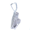 MORGANA BRASS RHODIUM ICED OUT PENDANT I 915351