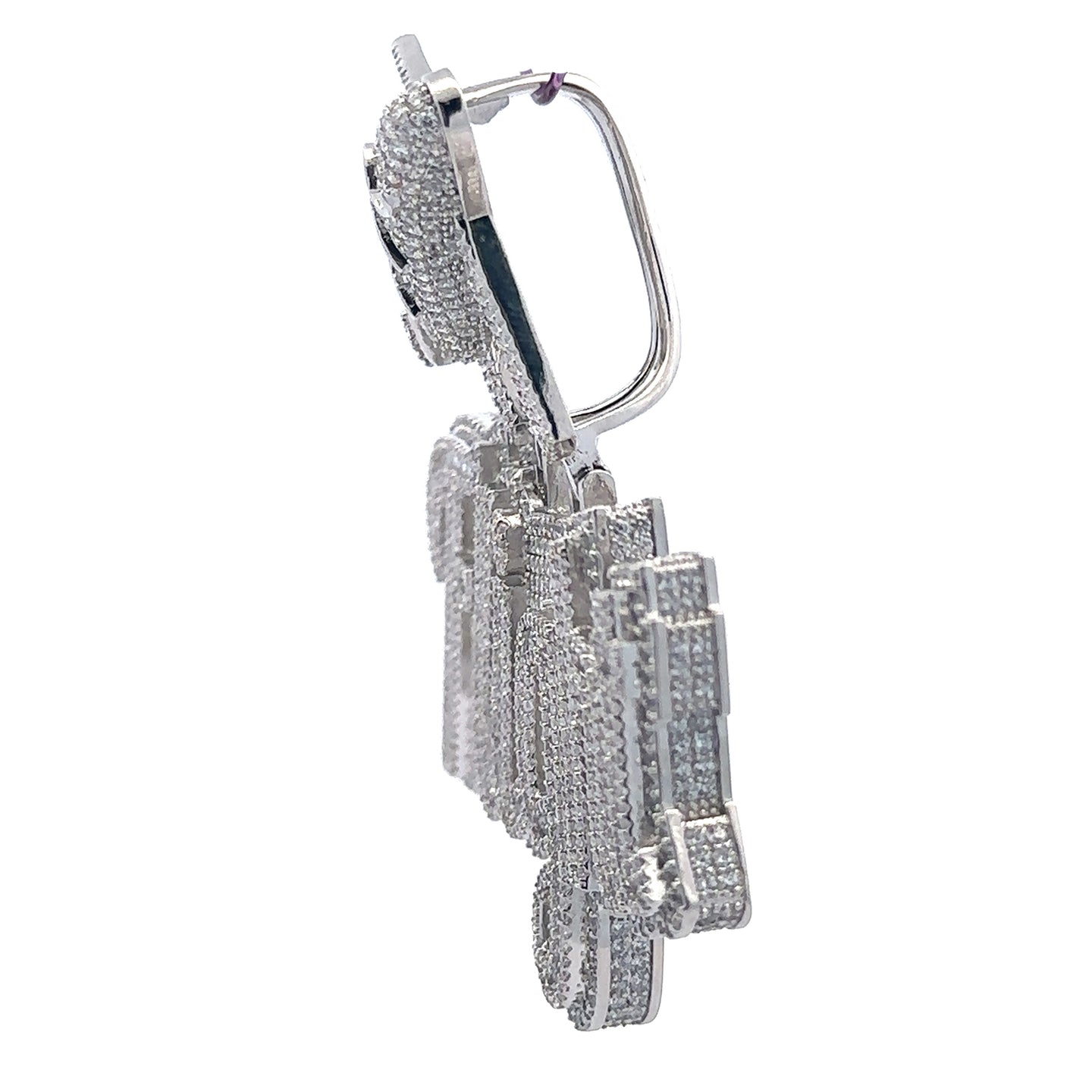 NYRISSA BRASS RHODIUM ICED OUT PENDANT I 915361