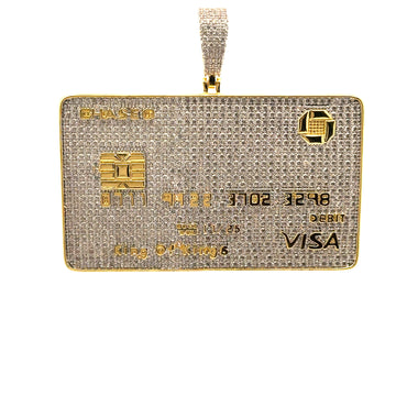 CALYPSA BRASS GOLD ICED OUT PENDANT I 916252