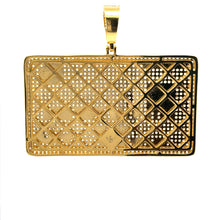 CALYPSA BRASS GOLD ICED OUT PENDANT I 916252