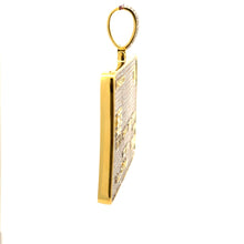 CALYPSA BRASS GOLD ICED OUT PENDANT I 916252