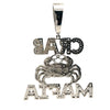 AELIANA BRASS RHODIUM ICED OUT PENDANT I 916301