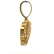 NYMERIAN BRASS GOLD ICED OUT PENDANT I 916342